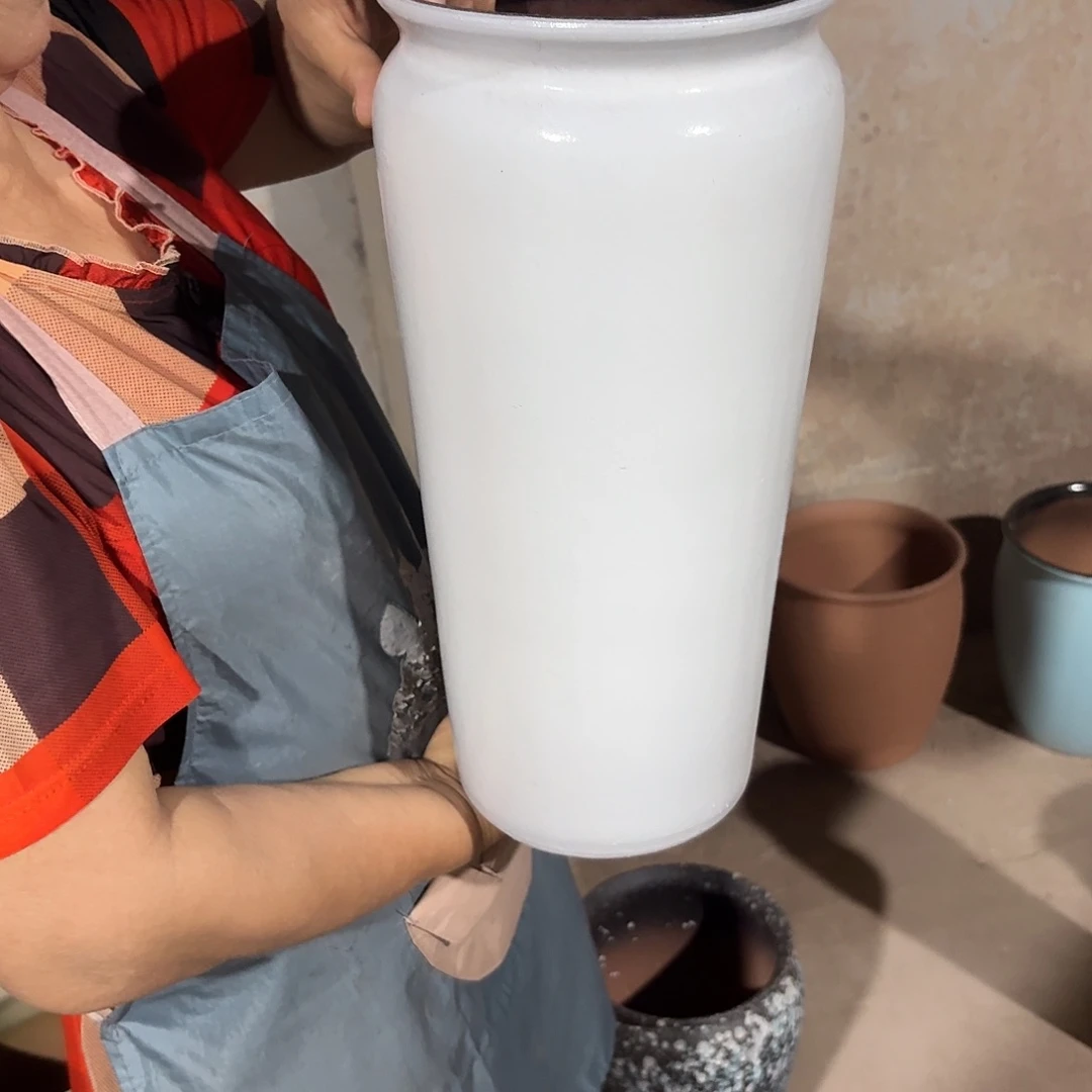 紫砂花盆口18高40
