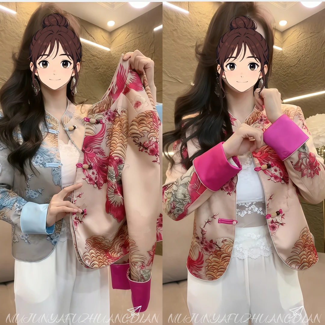 春季秋季常规薄款女宽松型短外套直筒型常规款短款