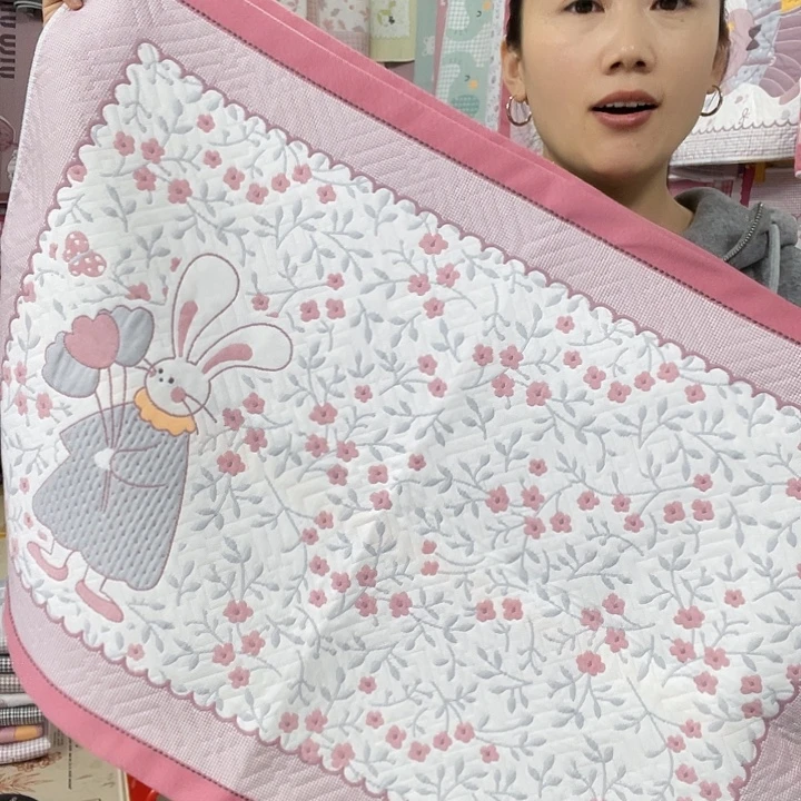 棉特价促销粉色花园兔