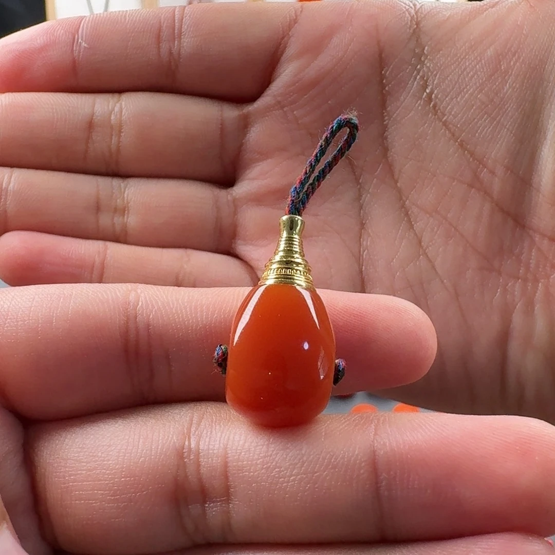 梵***夫南红玛瑙未镶嵌三通13mm