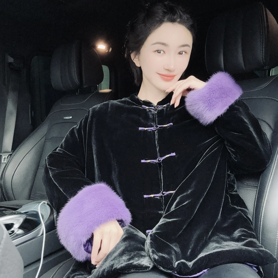 Betty Bairn【雾时-加棉】高端定制桑蚕丝棉服外套25B-BW8109