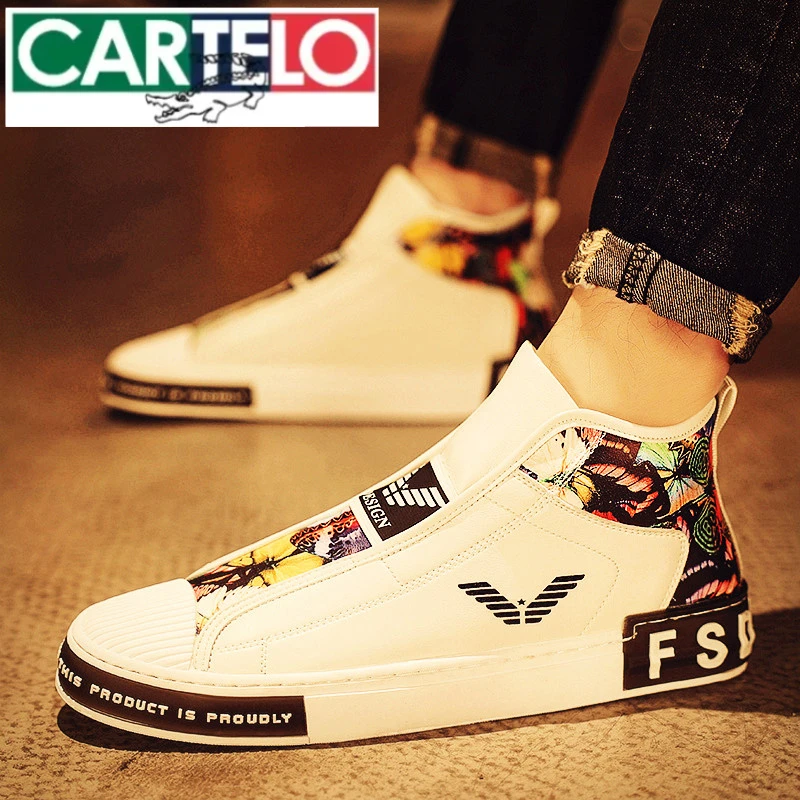 休闲板鞋秋季款2025新款高端潮牌轻奢透气休闲鞋子男款运动鞋男士