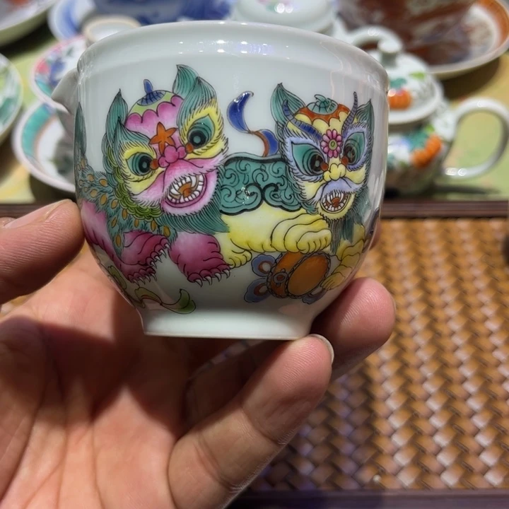 纯手绘精品盖碗杯