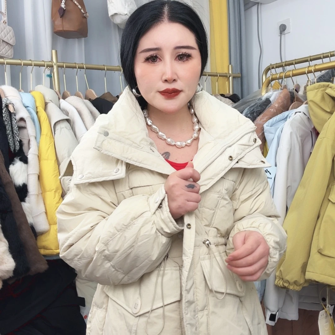 定制米杏色棉服秒杀不退不换69