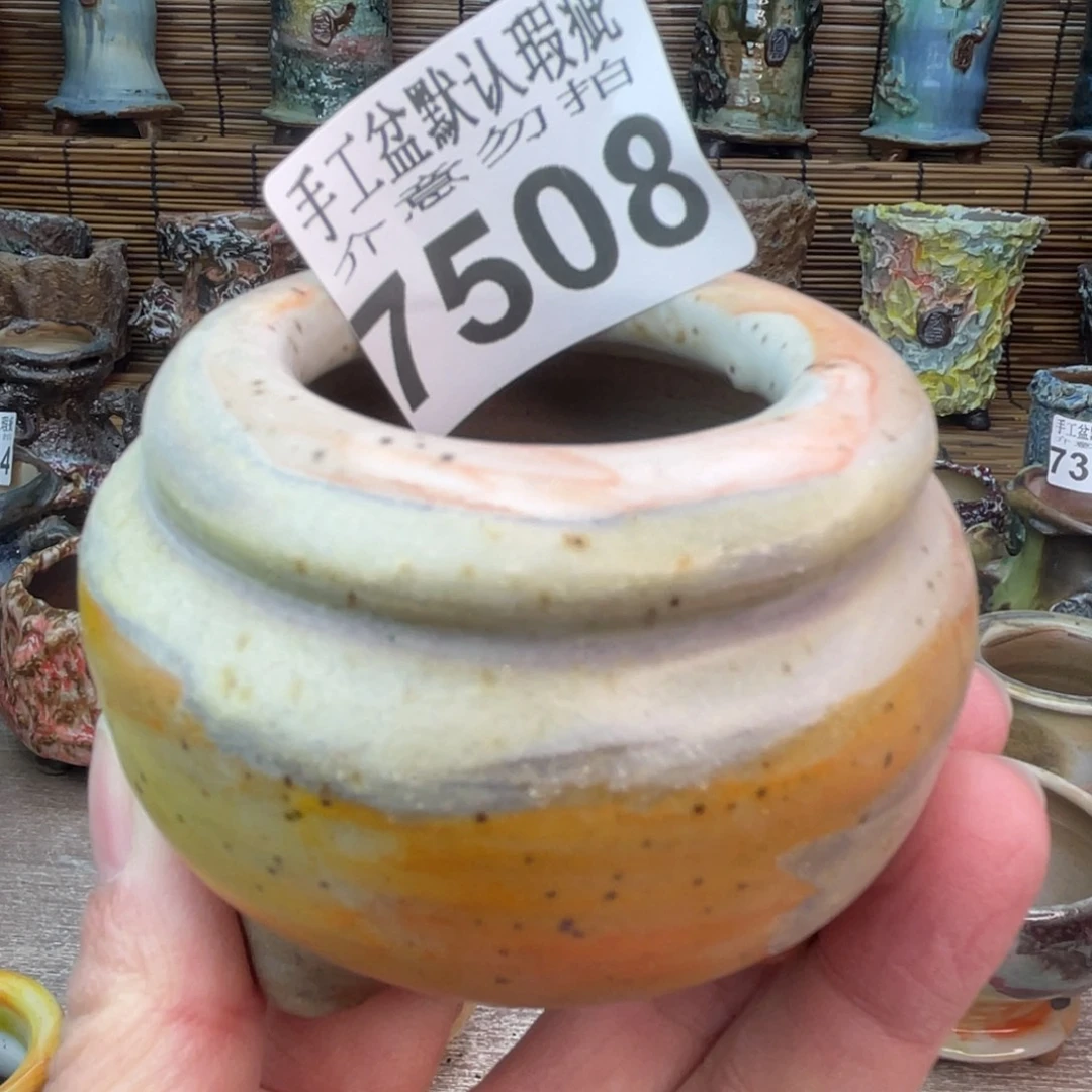 手工花盆默认瑕疵完美者勿拍