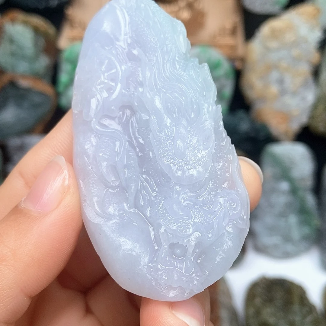 定制翡翠未镶嵌鲲*天然缅甸翡翠A货毛货抛光定制