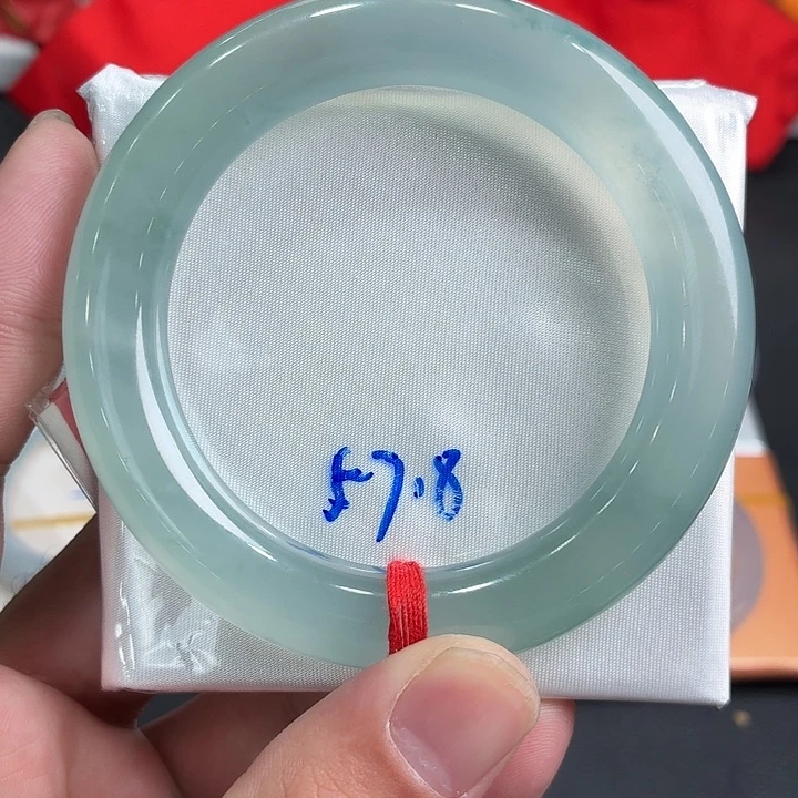 翡翠未镶嵌手镯天然翡翠手镯52号