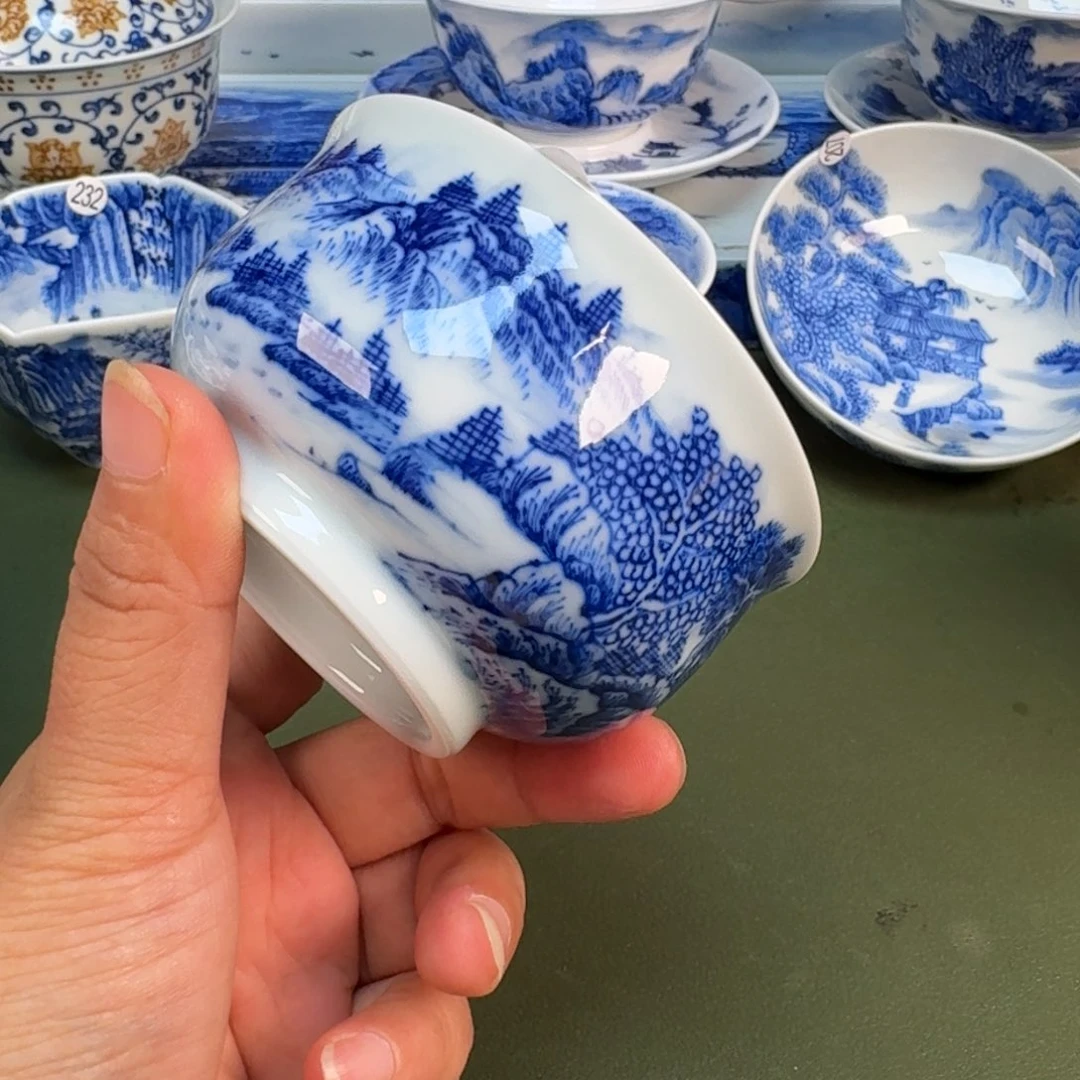 景德镇纯手绘茶具圆圆217
