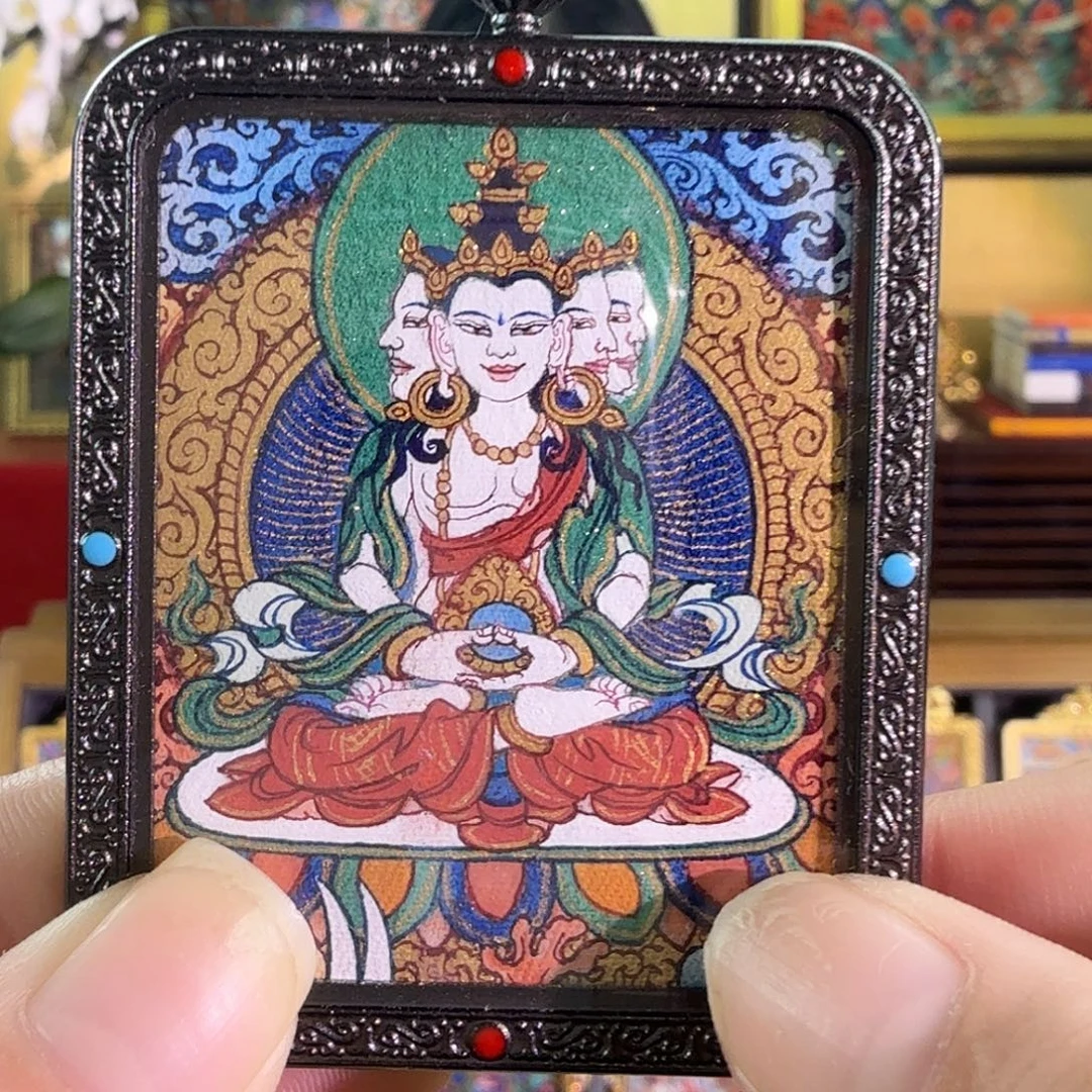 吊坠大日唐卡南曜