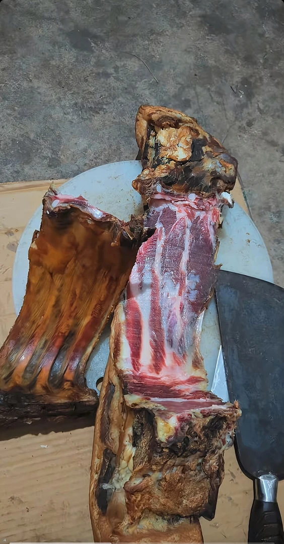 【格子肉】土家特产农家柏枝烟熏土猪腊肉