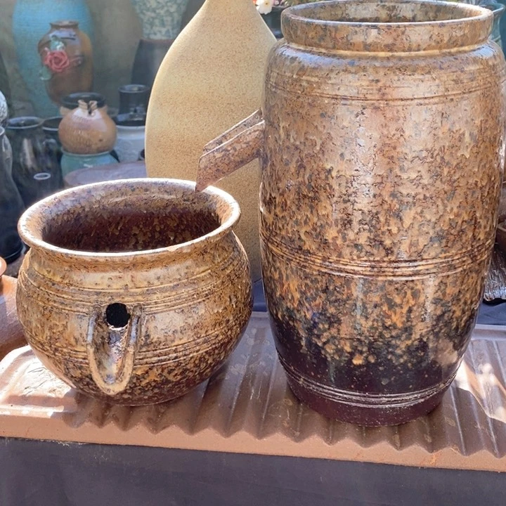 紫砂花盆高32口15高17口18