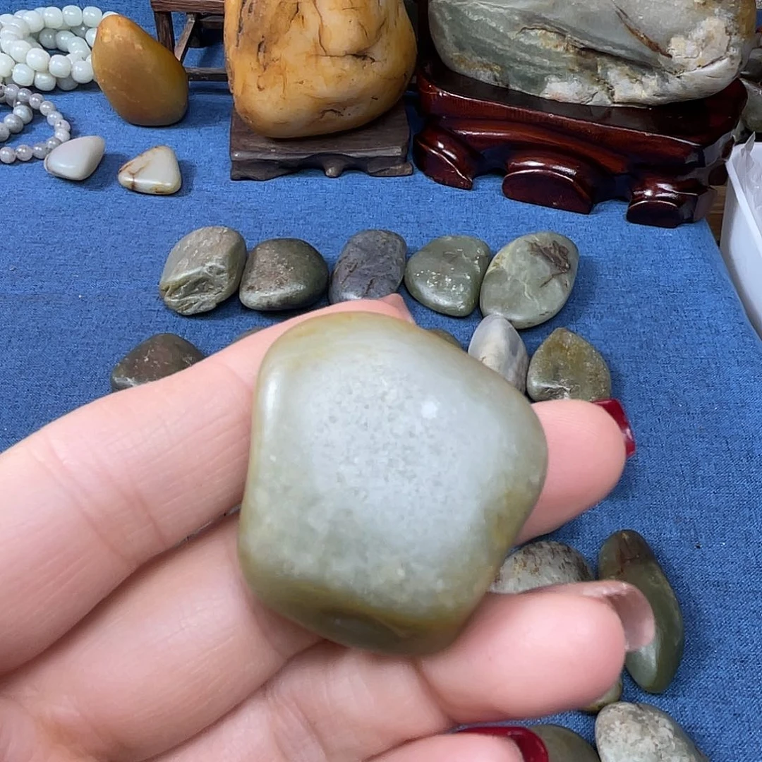 和田玉（糖玉）珠宝奇石未镶嵌古*