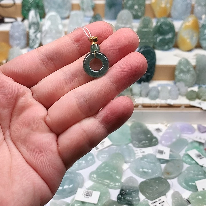 吊坠(不含链)未镶嵌翡翠72甜甜圈