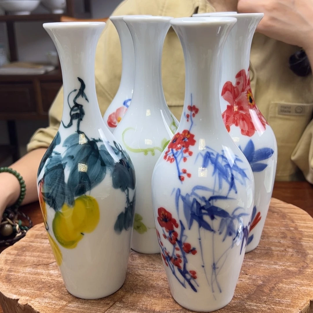 瓷片景德镇陶瓷手工手绘制作