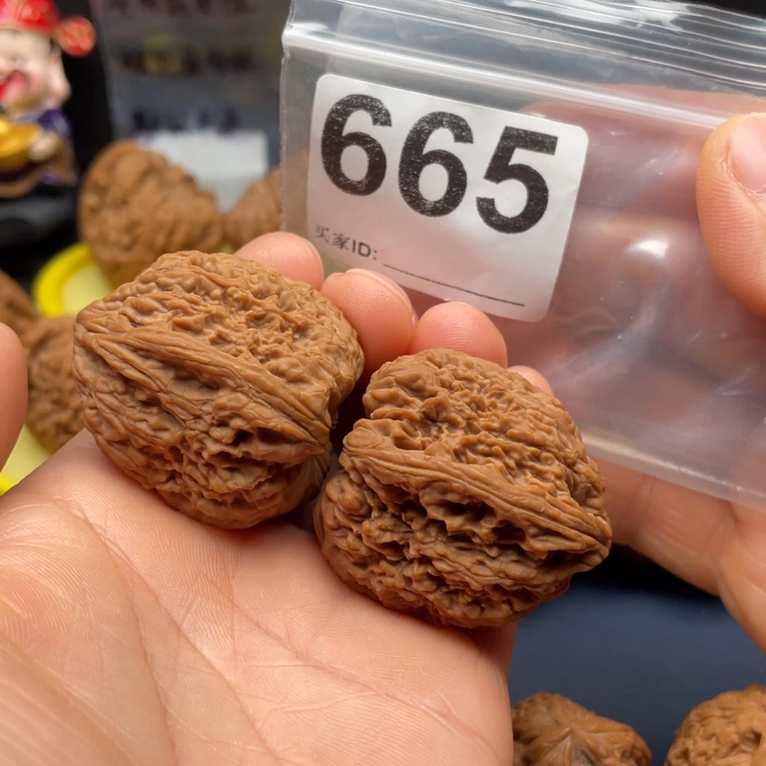 把件文玩核桃南疆凹底拉丝35 35938