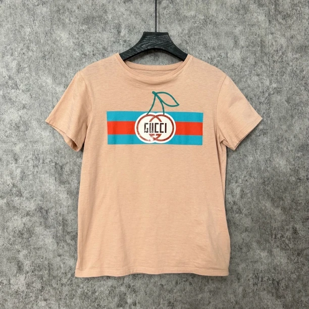 95新 GUCCI/古驰 古驰裸粉色半袖