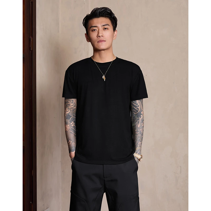 NNEFC莫代尔男T恤夏季新款潮牌美式高街百搭宽松cleanfit百搭T恤