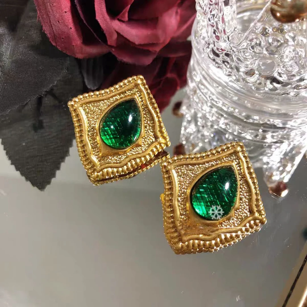 锌合金耳饰 145/宫廷法式耳钉欧若精灵风几何耳饰欧美