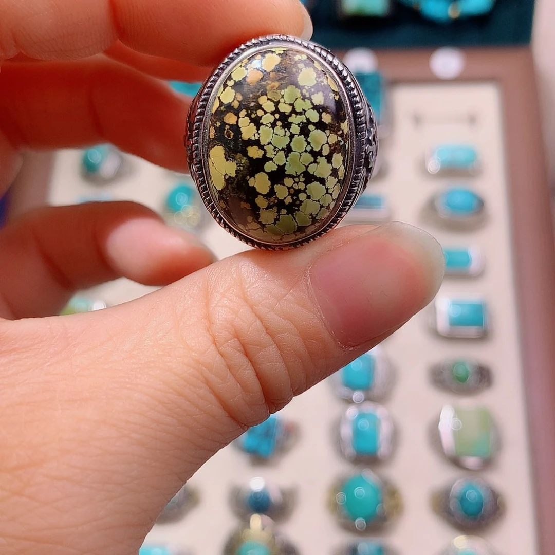 绿松石银S925镶嵌颈饰