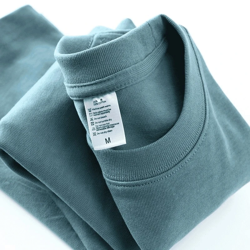 新款200G重磅100%纯棉短袖t恤男女款夏季宽松百搭半袖大码体恤衫