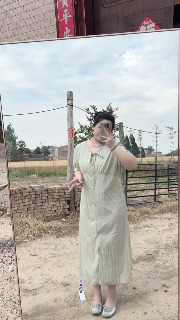 文文家夏季新款大码连衣裙6719