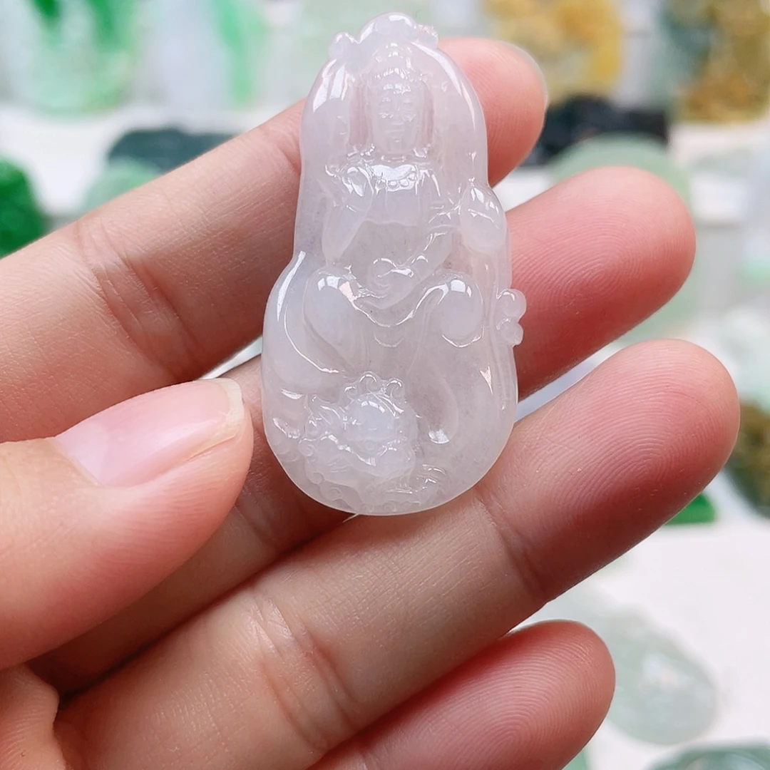 翡翠颈饰未镶嵌文殊