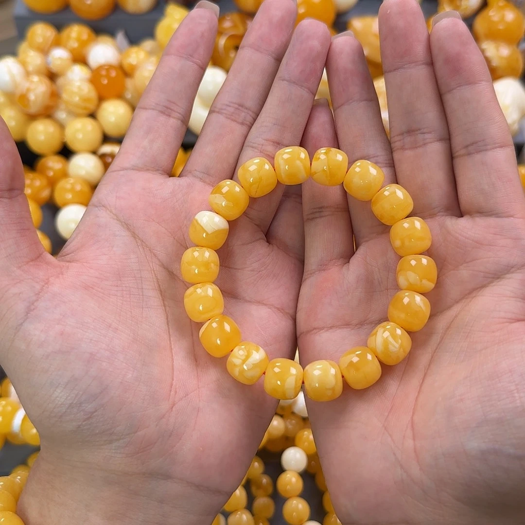 蜜蜡未镶嵌珠宝奇石同料13mm