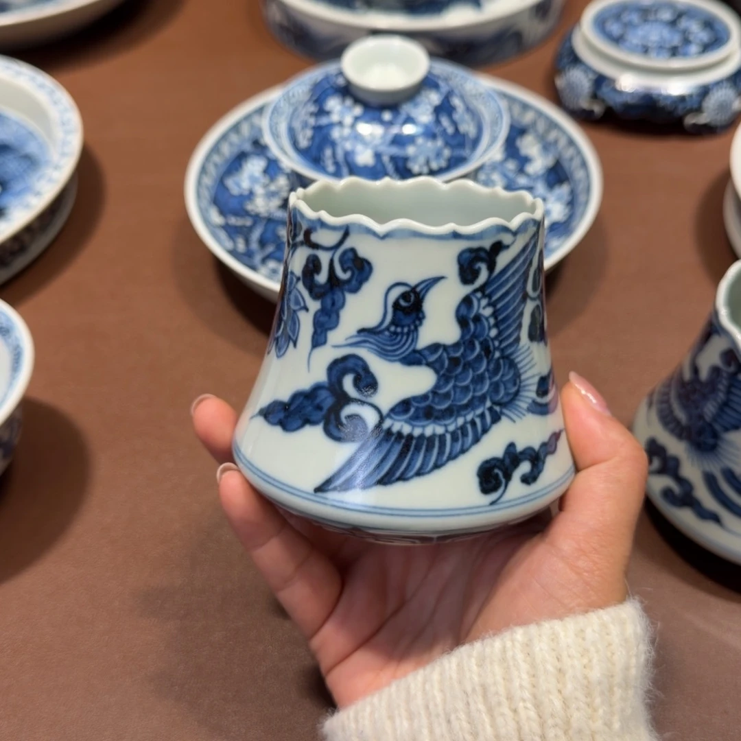 手工手绘茶具瑕疵