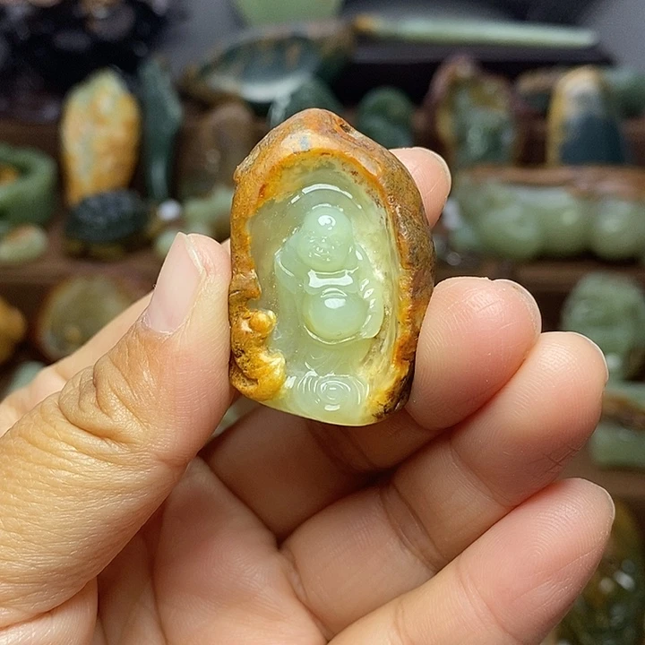 岫岩河磨玉（透闪石质玉）未镶嵌颈饰