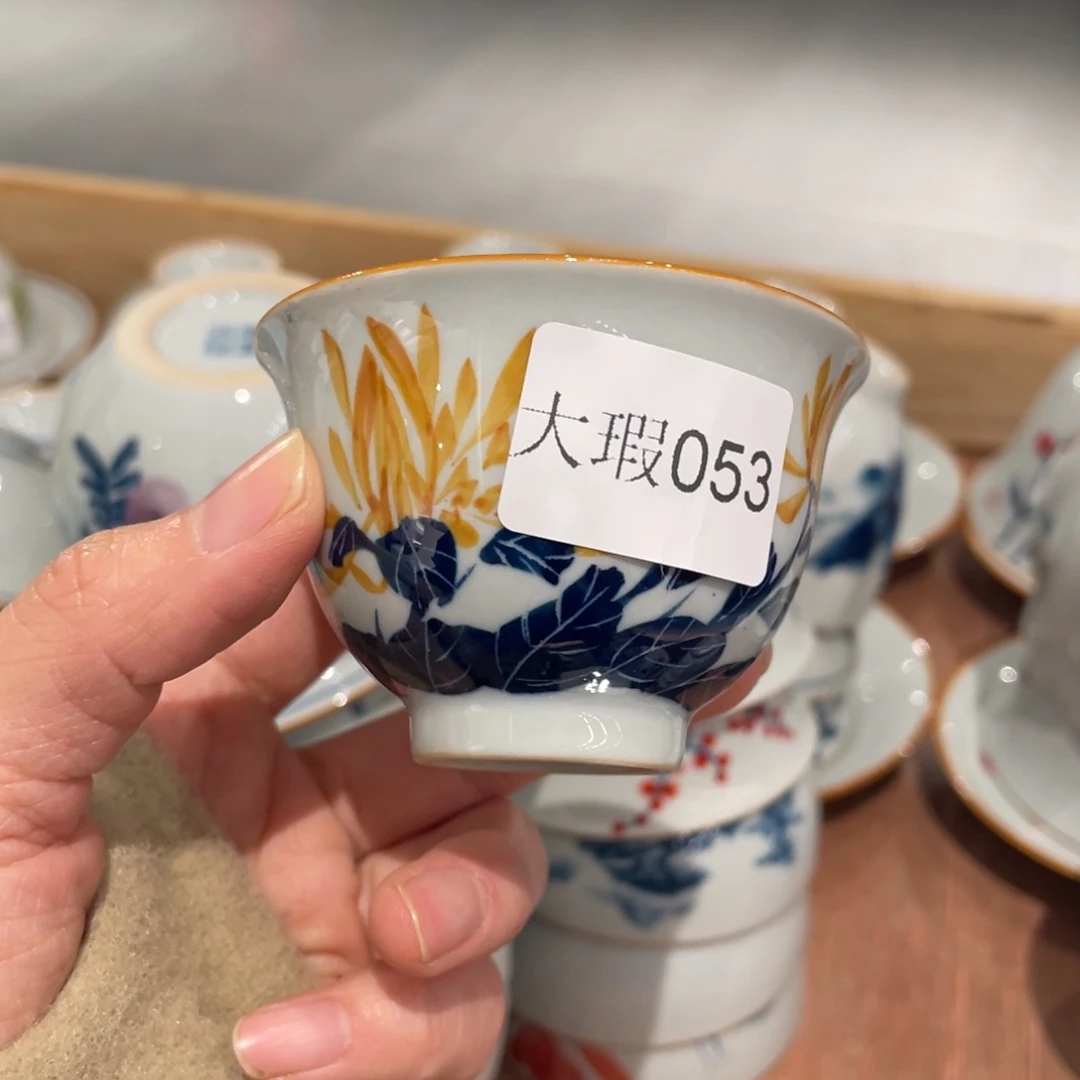 有瑕釉下彩纯手绘