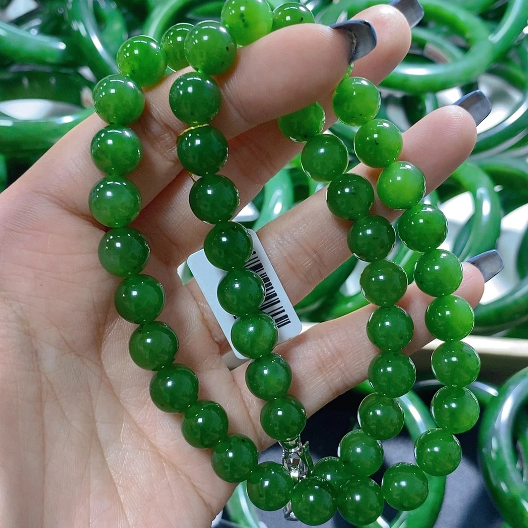 和田玉（碧玉）未镶嵌手链