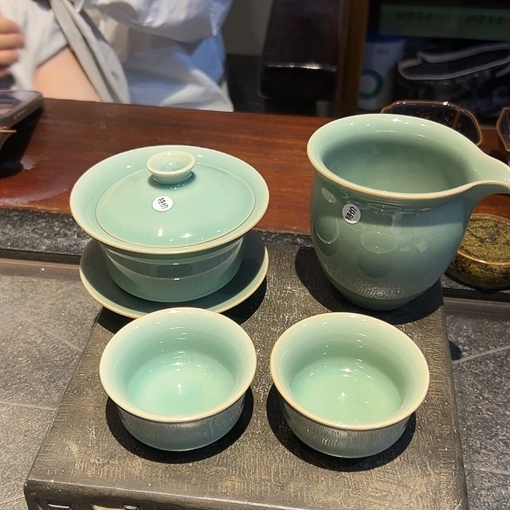 云间青瓷龙泉小米茶器