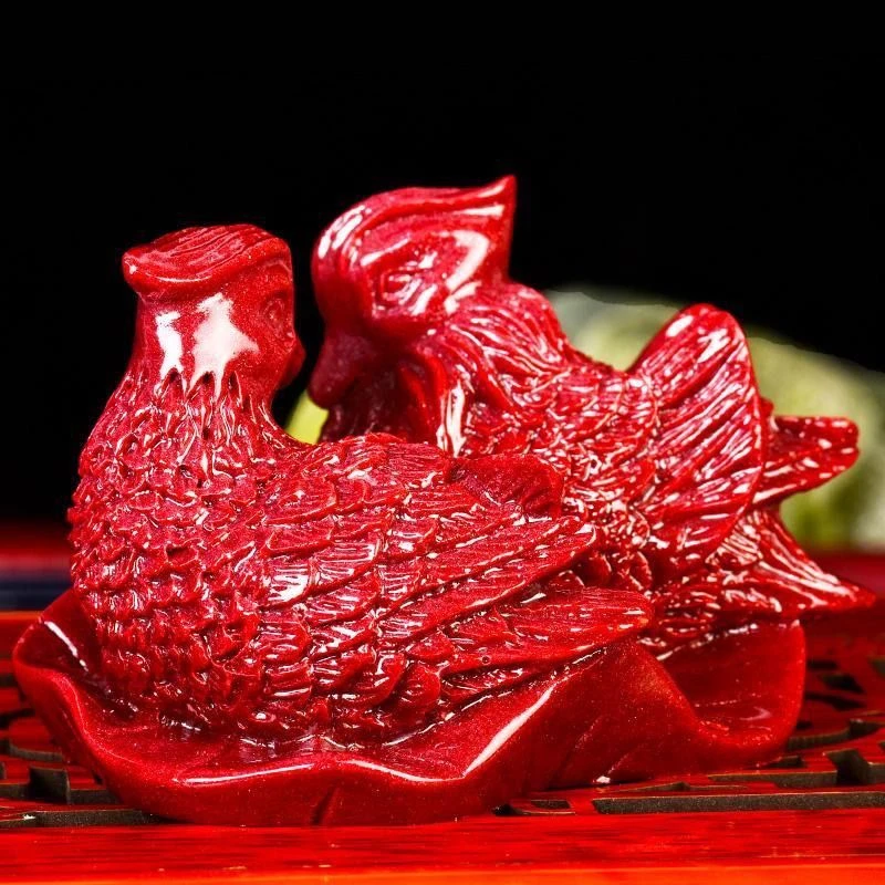 【三金老师】中式摆件摆设紫金砂家居床头姻缘装饰工艺品陶瓷礼品