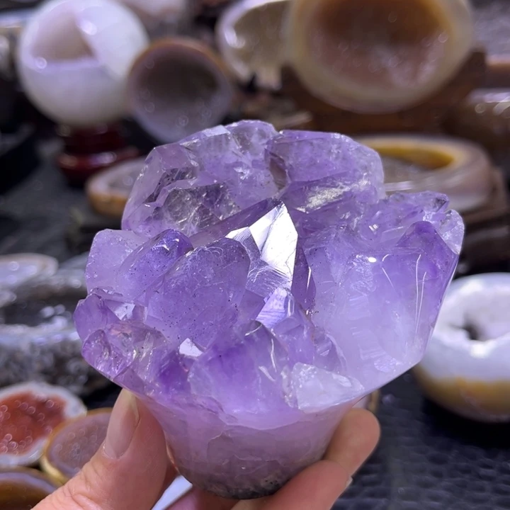 水晶珠宝半成品未镶嵌手捧花