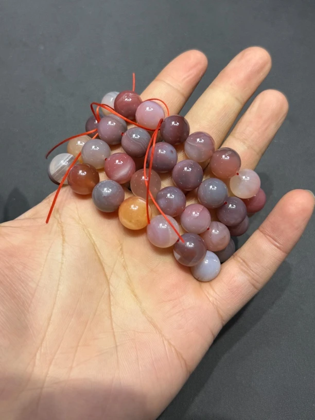 天然盐源玛瑙 四川凉山料12mm老矿老坑料