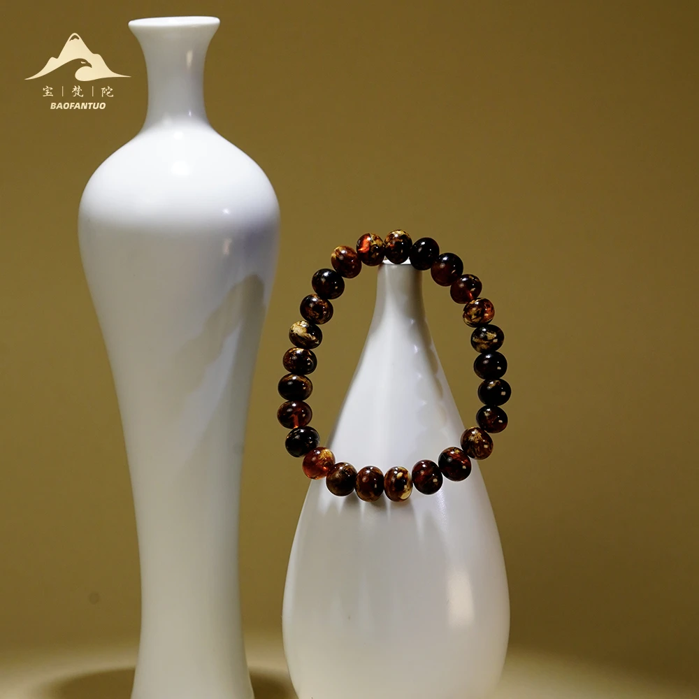宝梵陀矿珀（琥珀）手串【扣肉推荐】6011