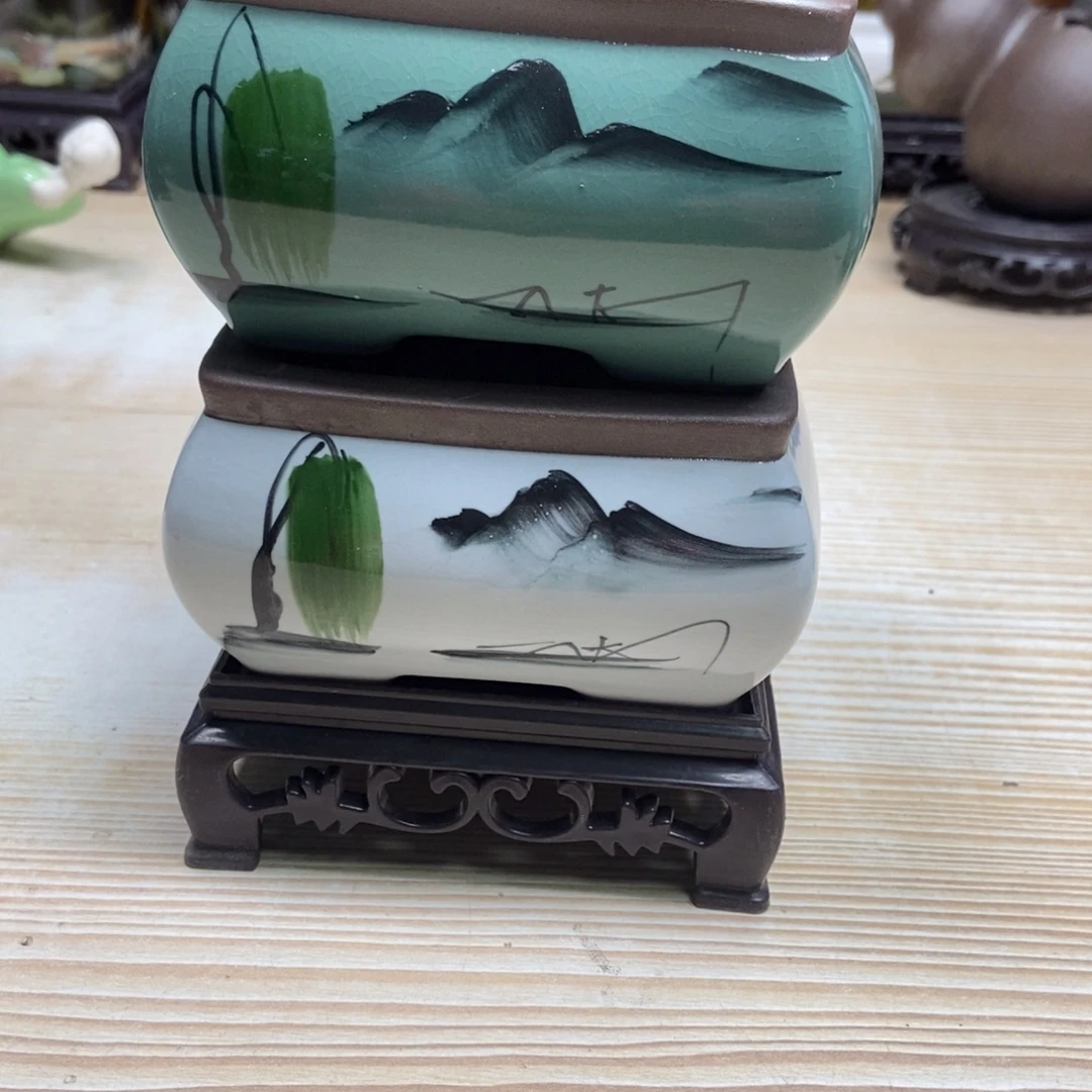 瓷片陶瓷花盆陶瓷艺术