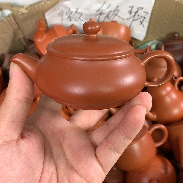紫砂茶壶原矿朱泥茶壶茶具家用120