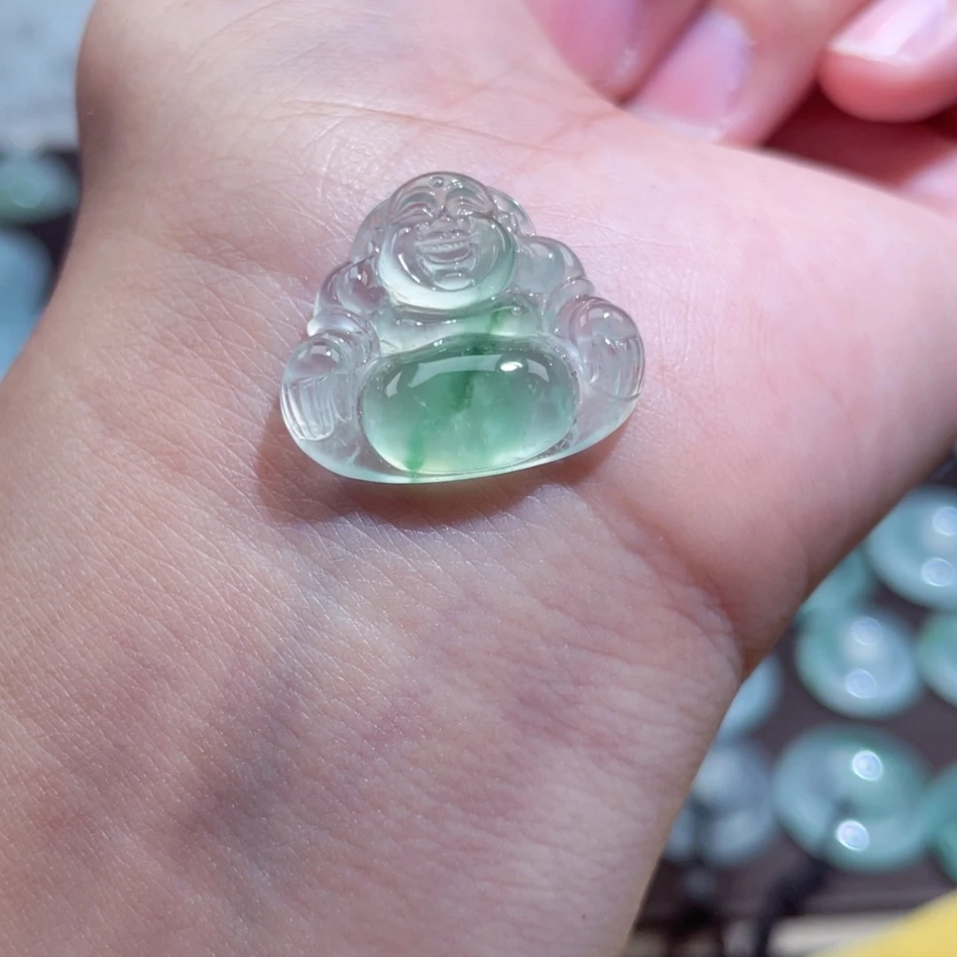 颈饰未镶嵌翡翠佛公