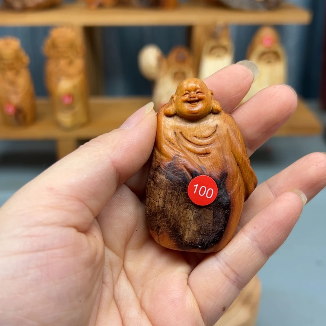 神***舞木崖柏木摆件手把件，