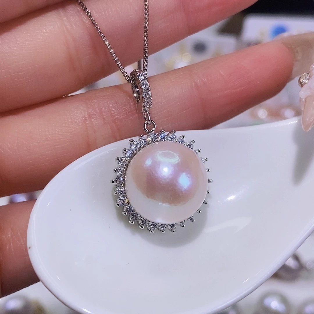 淡水珍珠颈饰合金