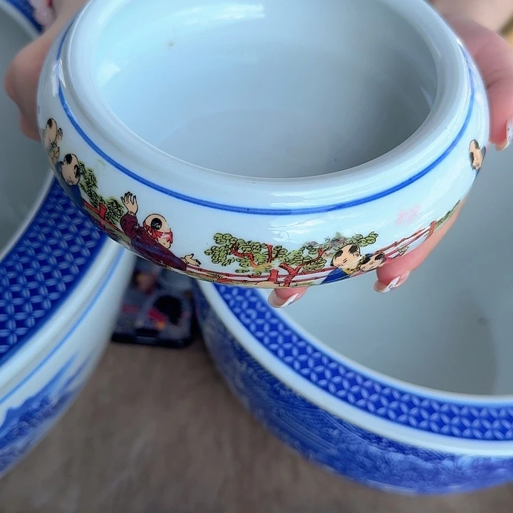 瓷片直径15厘米，高度6厘米….