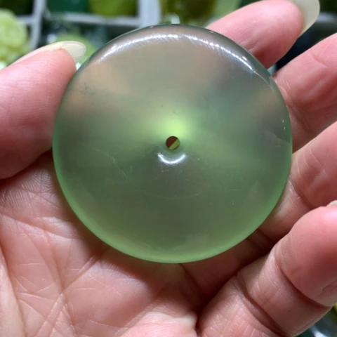蛇纹石玉未镶嵌手把件
