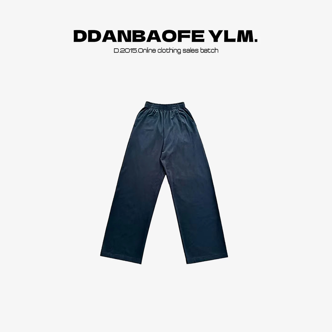 【DAYO预】简约基础款纯色休闲松紧腰直筒三伏裤 YLM001112