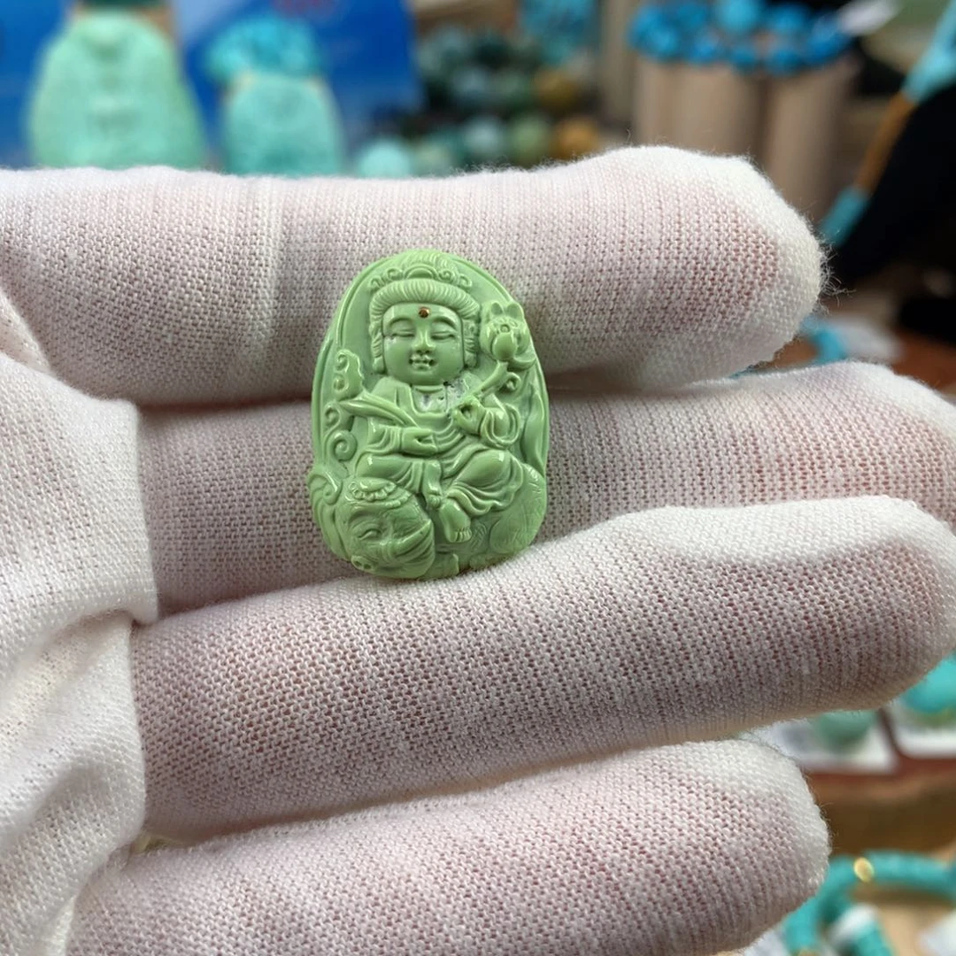 绿松石未镶嵌珠宝奇石18.5mm
