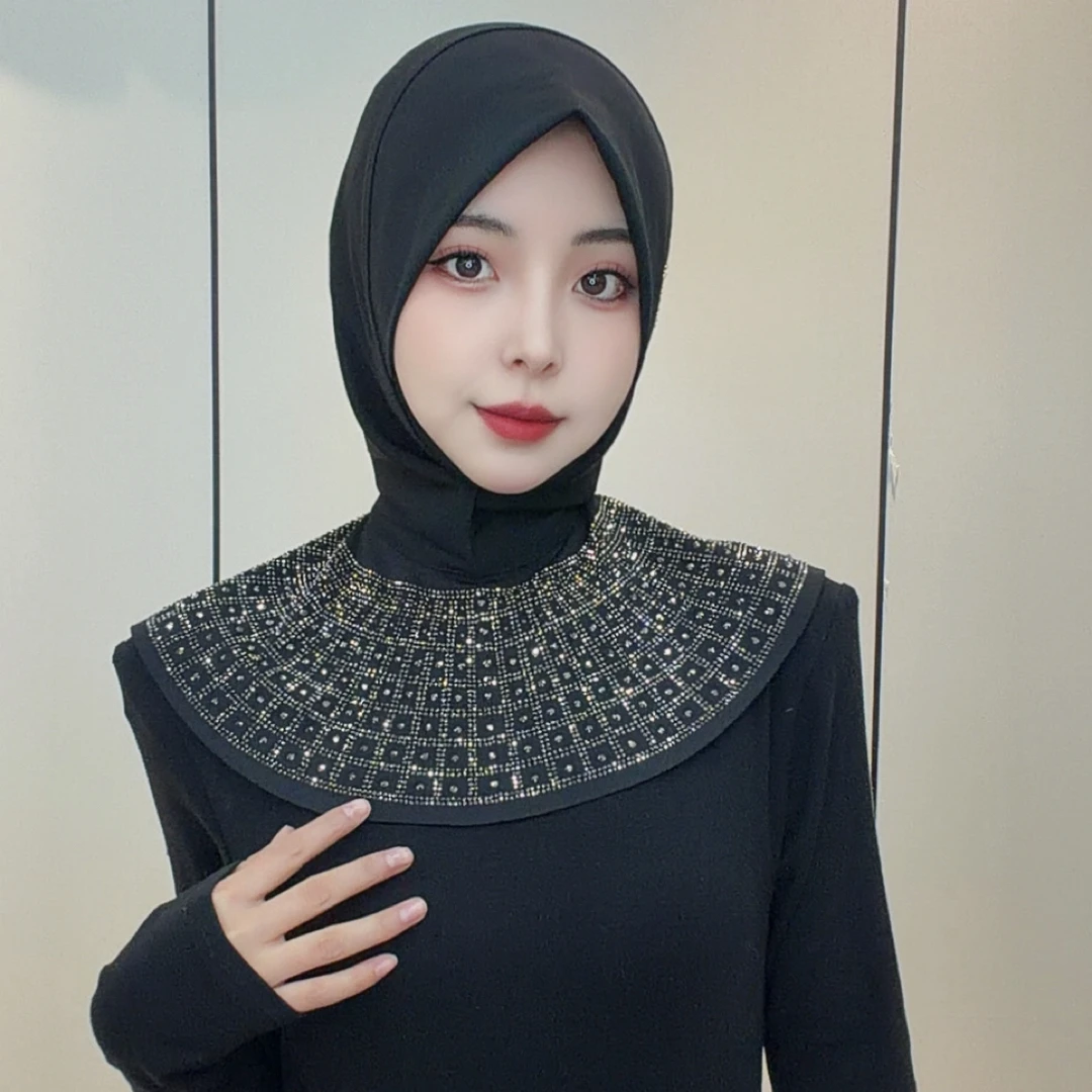 哚哈新款简笙圆版奢华烫钻头套送珍珠针