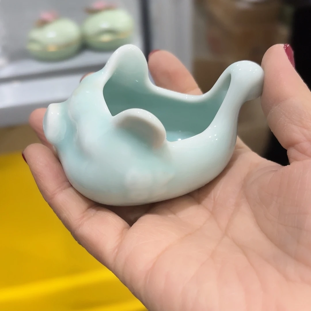 龙泉云间青瓷小米茶器