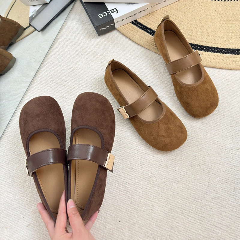 2025年春季新品时尚百搭平底网红单鞋方头仙女风女鞋浅口678