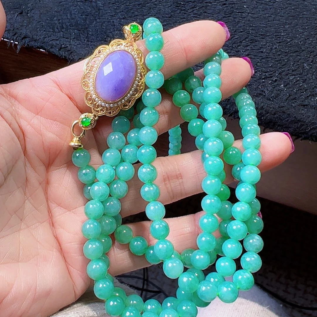 翡翠颈饰18K金镶嵌?****r签收后24小时鉴赏期