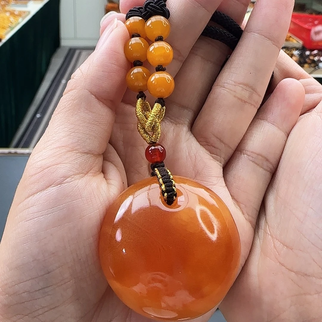 手链琥珀未镶嵌吊坠